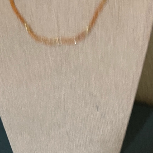 NWT Kendra Scott Britt Choker Gold &  Orange Beaded Necklace #KSNK - Picture 2 of 8